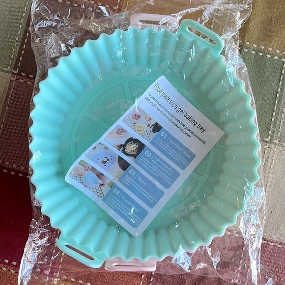 Brand New 2-Pack Air Fryer Non-Stick Silicone Liners Easy Clean Reusable - Picture 2 of 12